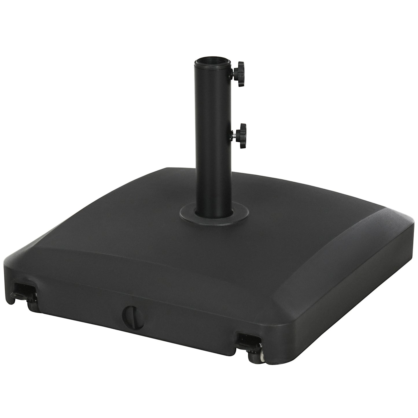 66 lb Heavy Duty Patio Umbrella Stand, Outdoor Garden Base, Black Umbrella Bases Black at Gallery Canada