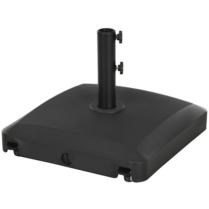 66 lb Heavy Duty Patio Umbrella Stand, Outdoor Garden Base, Black Umbrella Bases Black at Gallery Canada