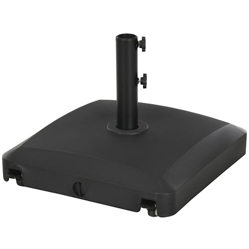 66 lb Heavy Duty Patio Umbrella Stand, Outdoor Garden Base, Black
