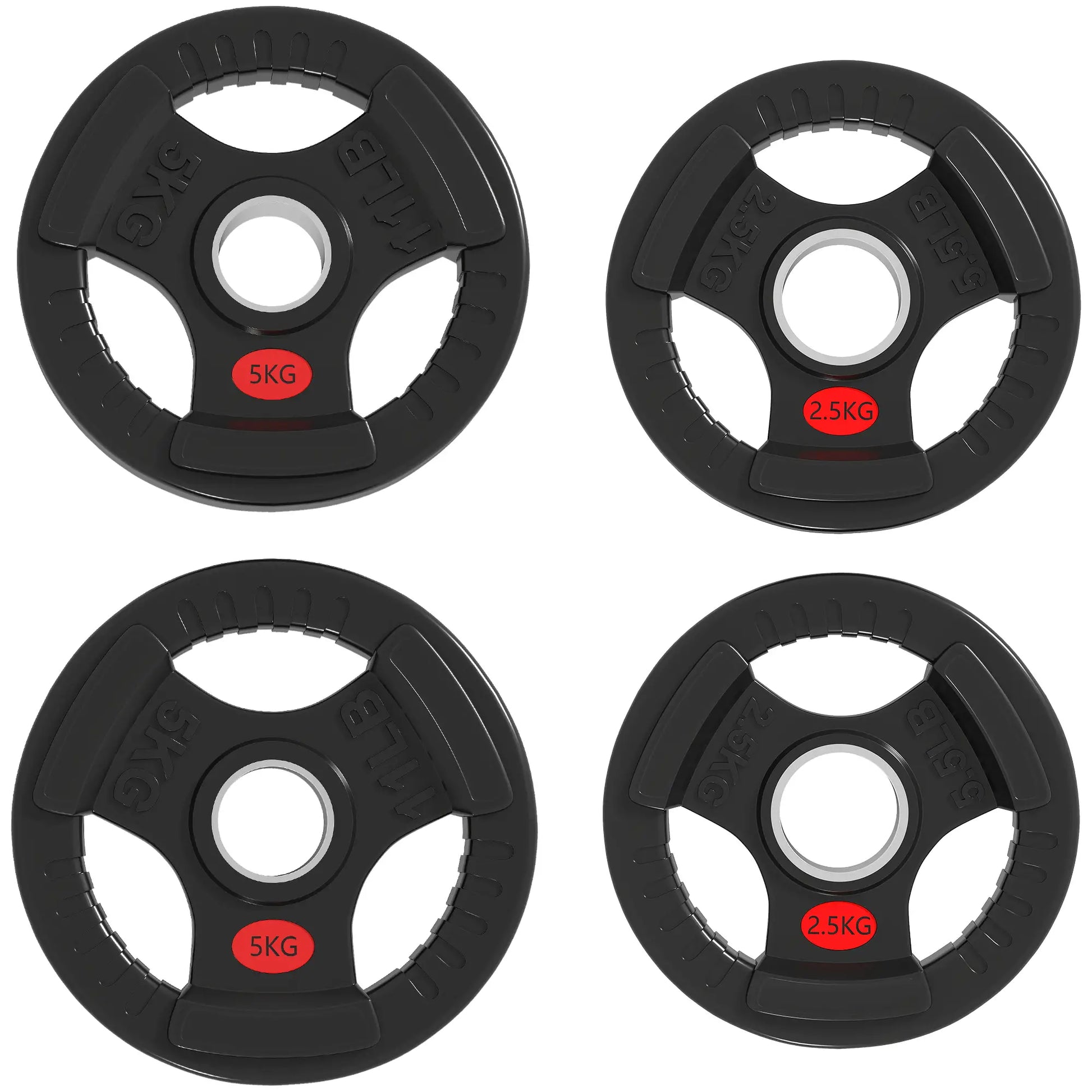 Weight Plates Set, 2-Inch Barbell Weights, 2 x 6lbs, 2 x 11lbs Dumbbells & Barbells Black at Gallery Canada