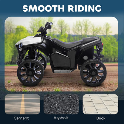 6V Kids ATV, 4 Wheeler Ride On Car, White Electric Ride-On Toys at Gallery Canada