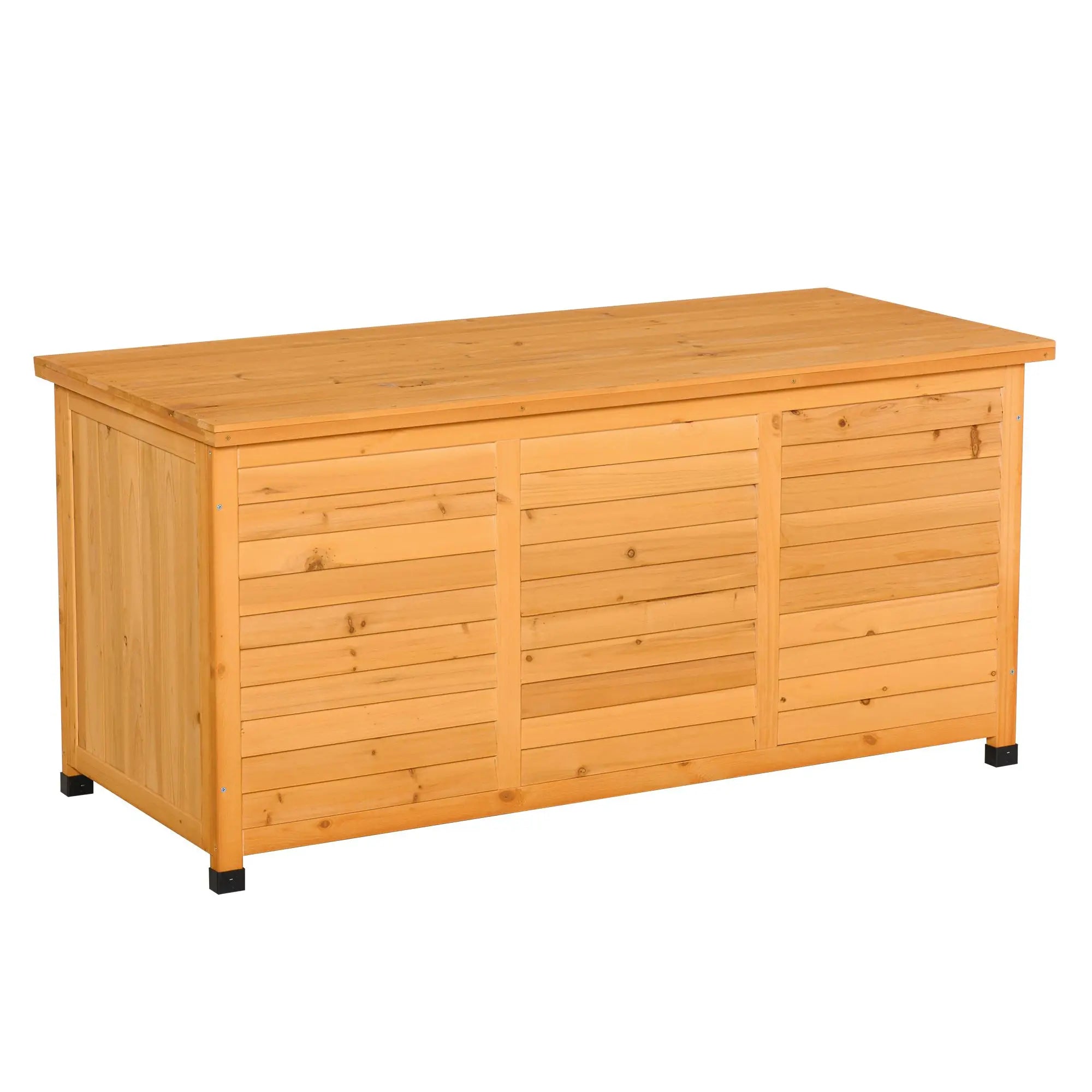 75 Gallon Wooden Storage Box Bench, Outdoor Garden Container, Yellow Patio Storage Boxes at Gallery Canada
