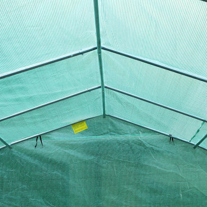26' x 10' x 7' Walk-In Greenhouse, Garden Plant Grow Tent, Steel Frame, Green Walk In Greenhouses at Gallery Canada
