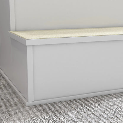 Pet Stairs for Bed, Cat Ladder for Couch, Non-Slip Carpet, 15.7" x 23.2" x 21.3", White Dog Stairs at Gallery Canada