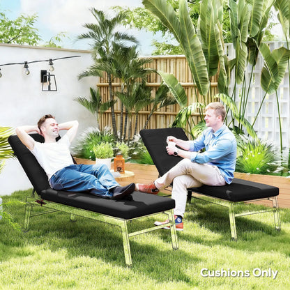 2-Piece Patio Chair Cushions, With Ties, Indoor Outdoor, Black Patio Chair Cushions at Gallery Canada