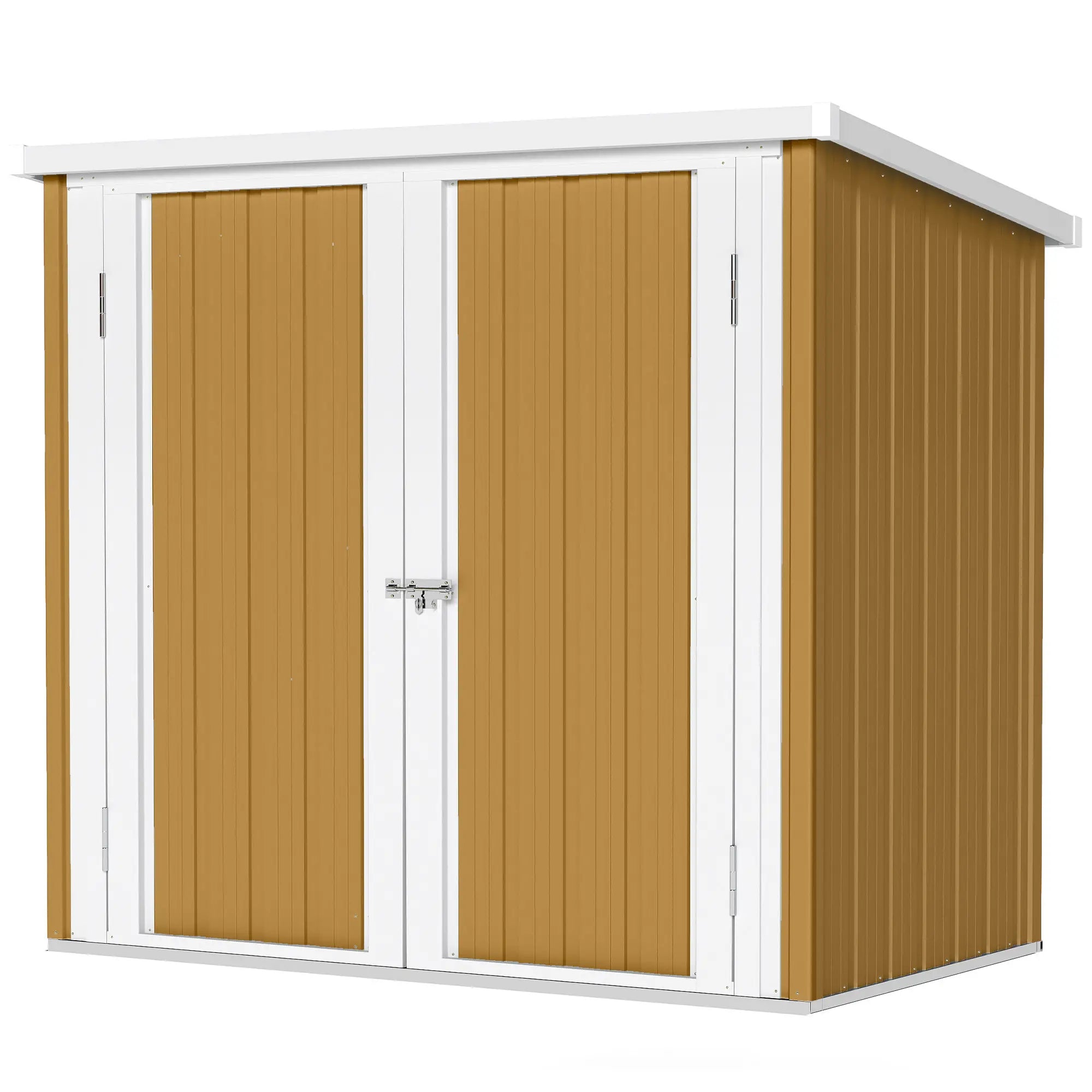 5' x 3' Metal Garden Storage Shed With Double Doors Sheds Yellow at Gallery Canada