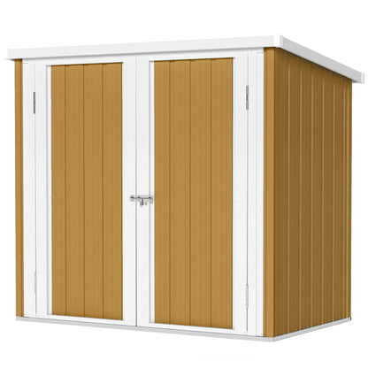 5' x 3' Metal Garden Storage Shed With Double Doors Sheds Yellow at Gallery Canada