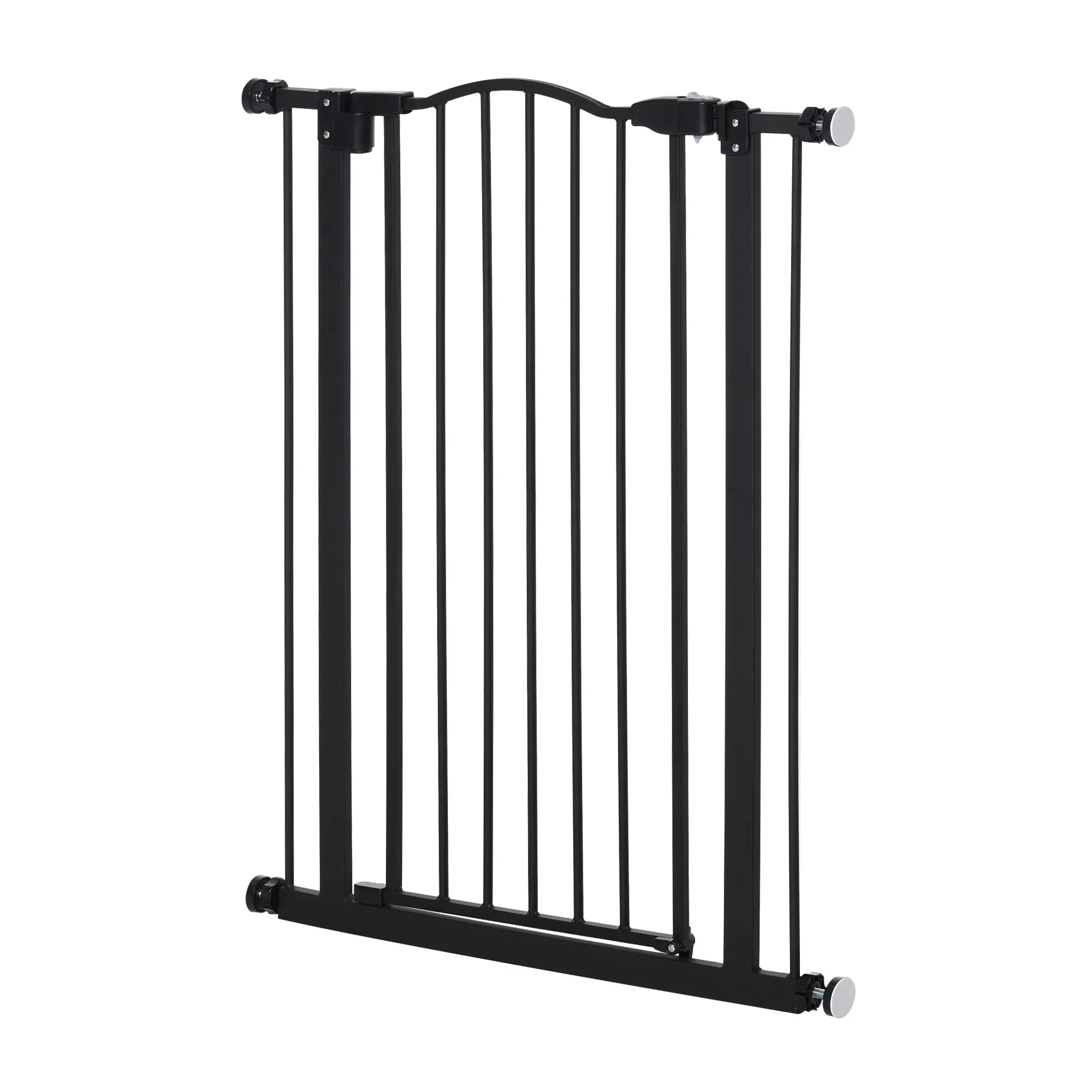 Extra Tall Dog Gate with Door, Pressure Fit, Auto Close, 29-32