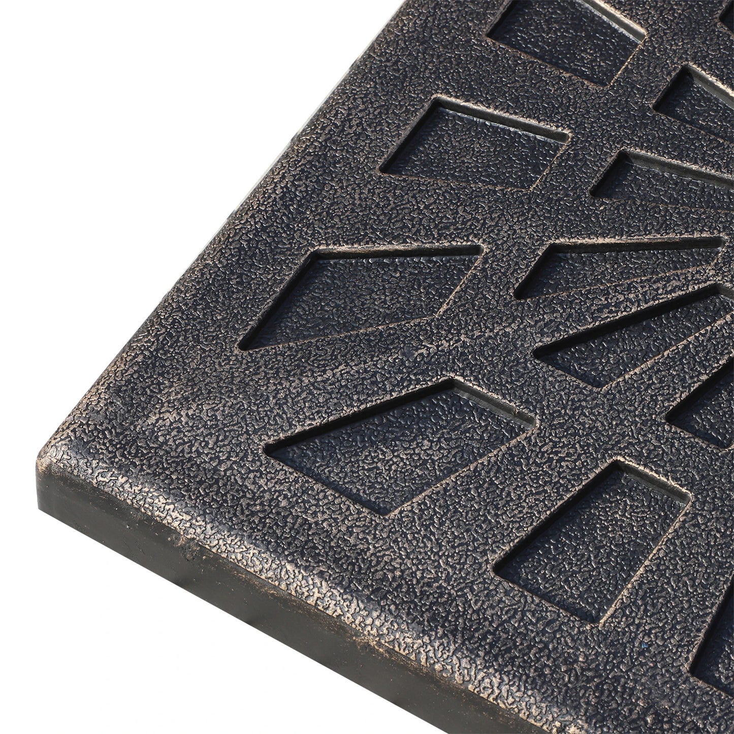 18.5" Square Patio Umbrella Base, Outdoor Resin Stand, Bronze Umbrella Bases at Gallery Canada