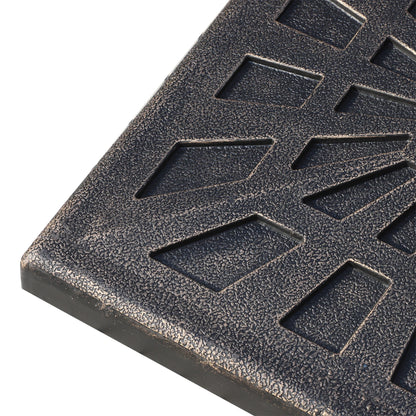 18.5" Square Patio Umbrella Base, Outdoor Resin Stand, Bronze Umbrella Bases at Gallery Canada