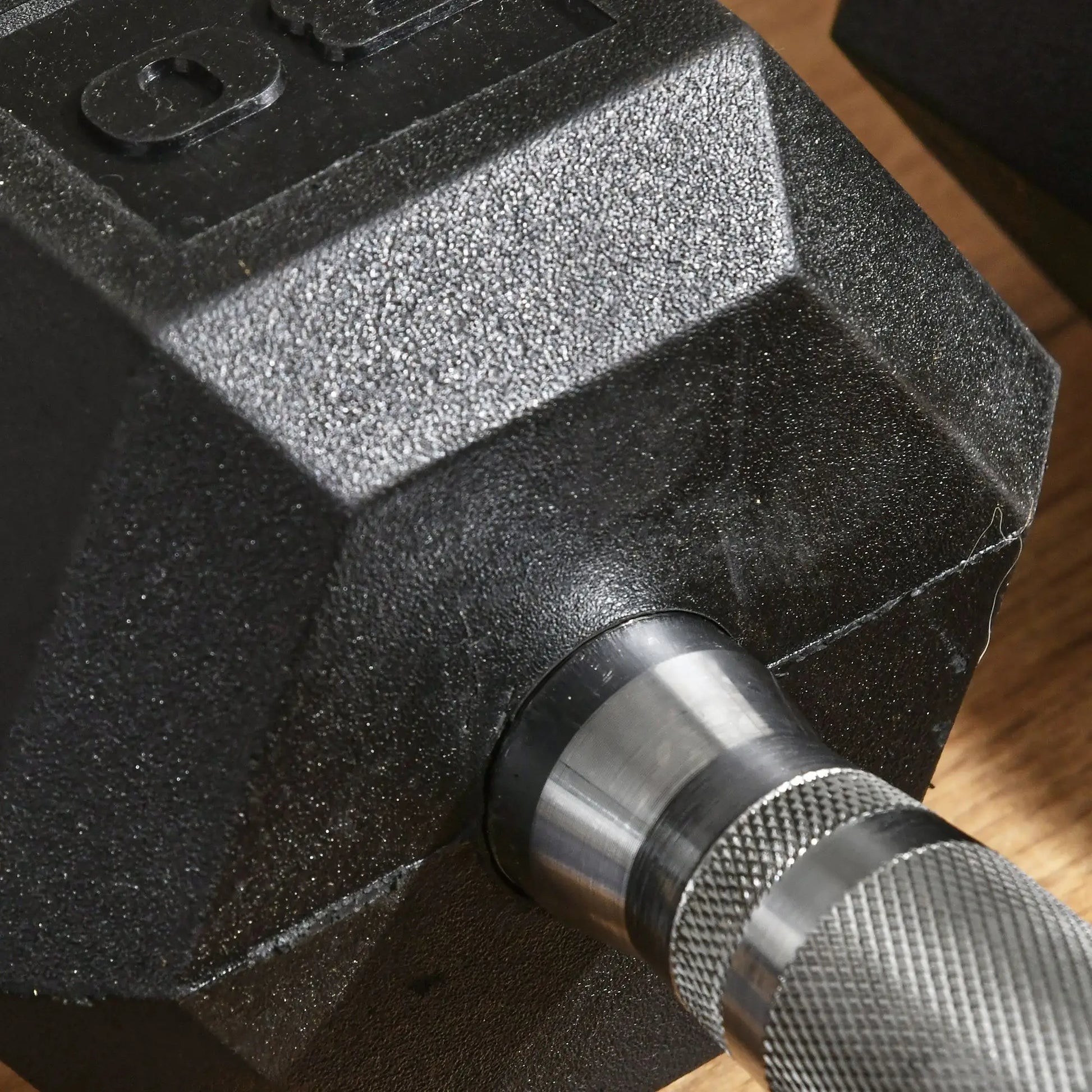 Rubber Dumbbells Weight Set, 60lbs Total, 30lbs Each, Black Dumbbells & Barbells at Gallery Canada