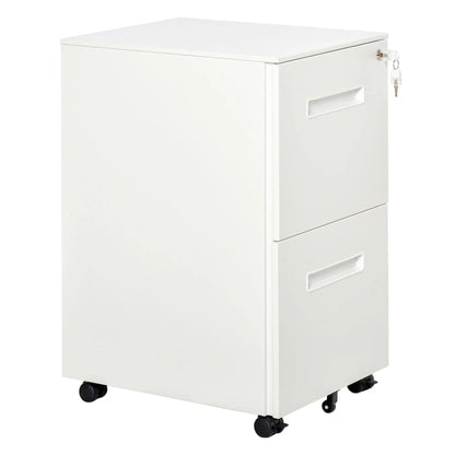 Vertical File Cabinet, Adjustable Partition, A4 Letter Size, Lockable, White Office Cabinets & Cupboards at Gallery Canada