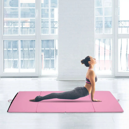 4'x6'x2'' Folding Gymnastics Mat, Exercise Mat for Yoga, MMA, Pink Gymnastics Mats at Gallery Canada
