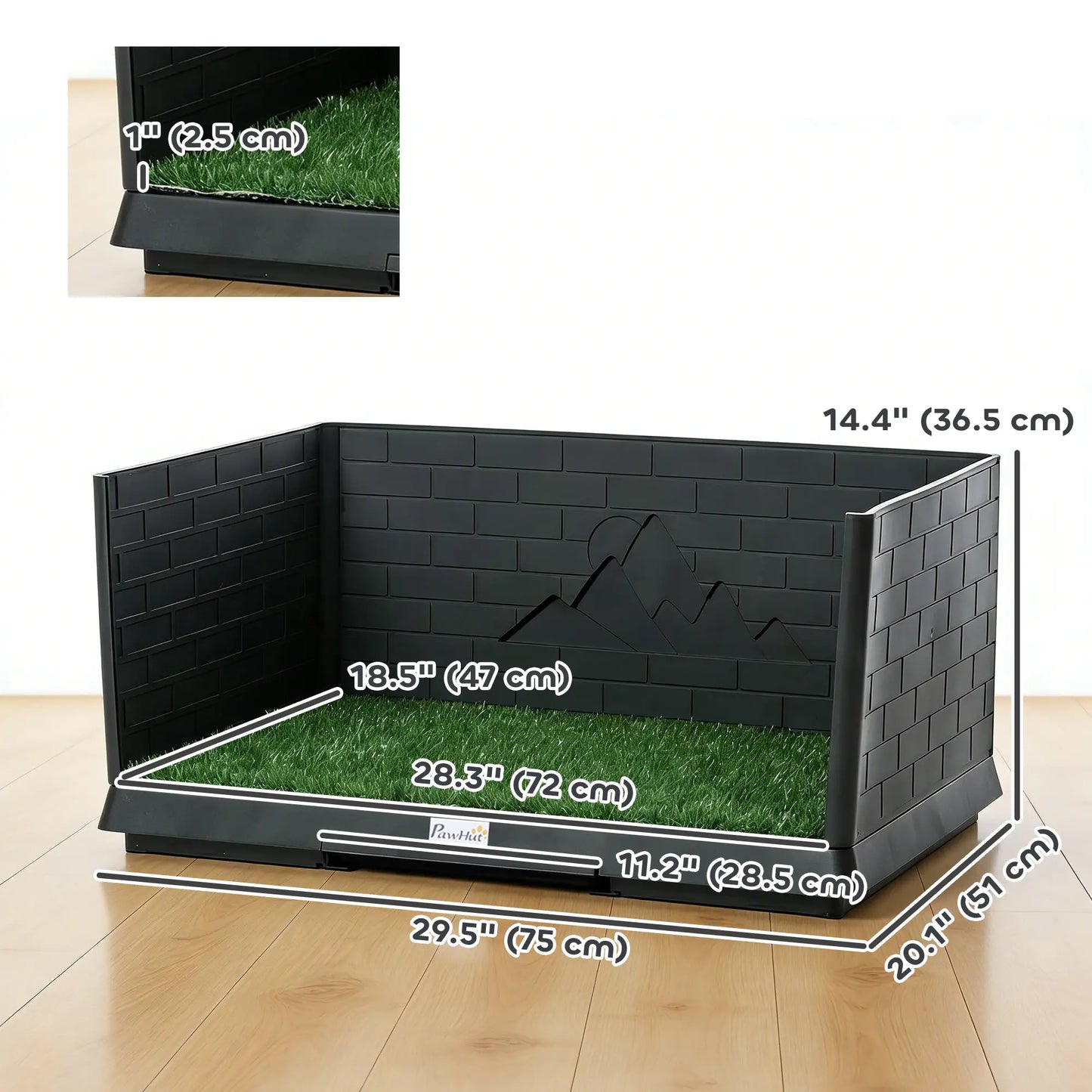 Dog Grass Pad With Tray, Indoor Potty Tray For Puppy Training Elevated Dog Beds at Gallery Canada