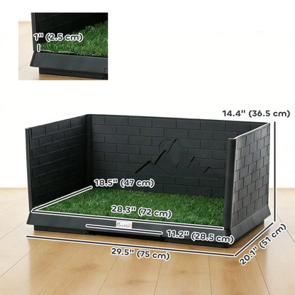 Dog Grass Pad With Tray, Indoor Potty Tray For Puppy Training Elevated Dog Beds at Gallery Canada