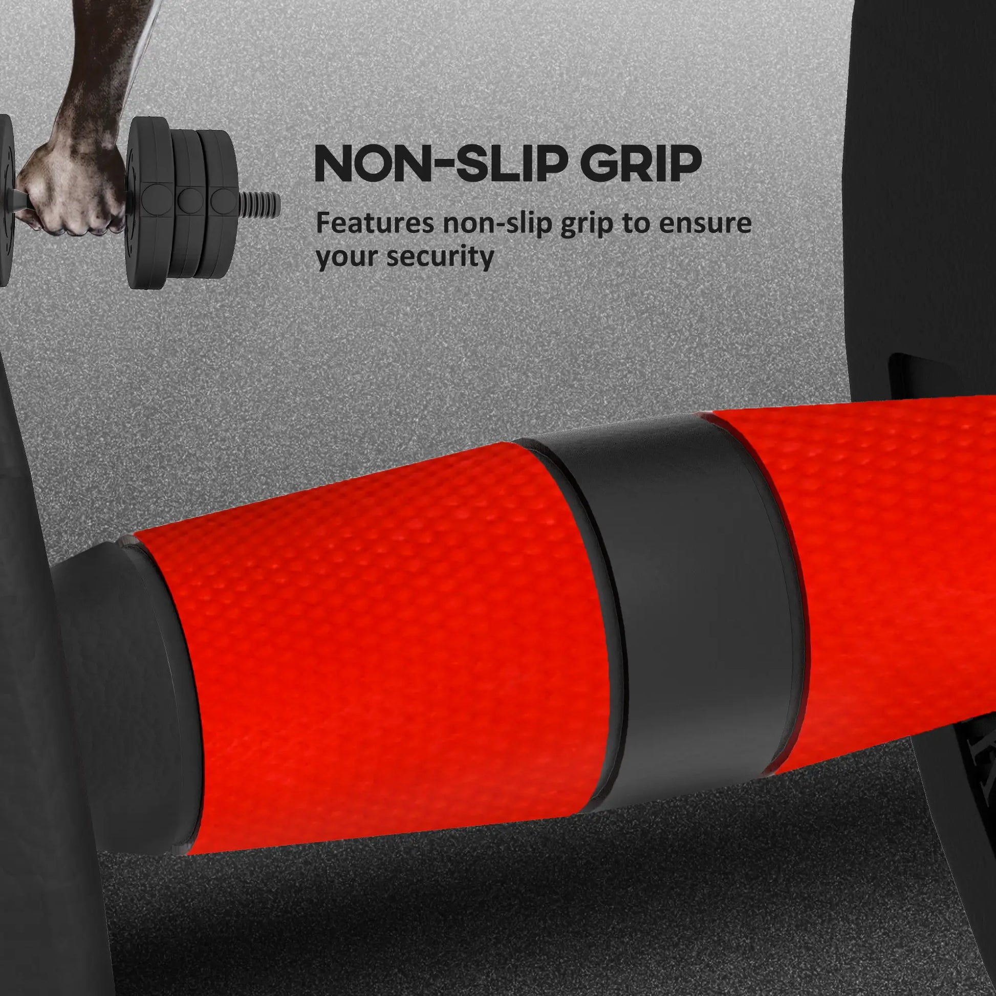 44lbs Adjustable Dumbbell Set, Hand Weights for Fitness, Black and Red Dumbbells & Barbells at Gallery Canada