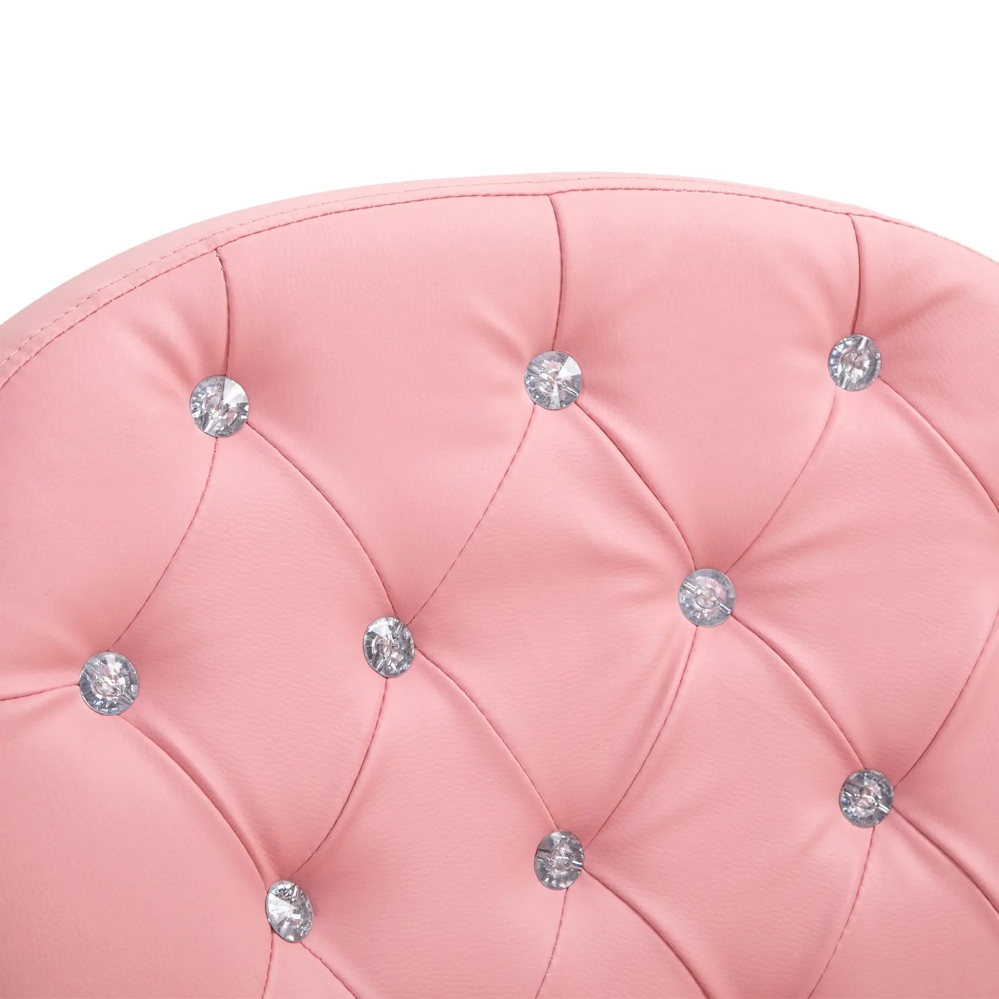 Office Chair, Computer Desk Chair with Adjustable Height and Tufted Back, Pink Task Chairs at Gallery Canada