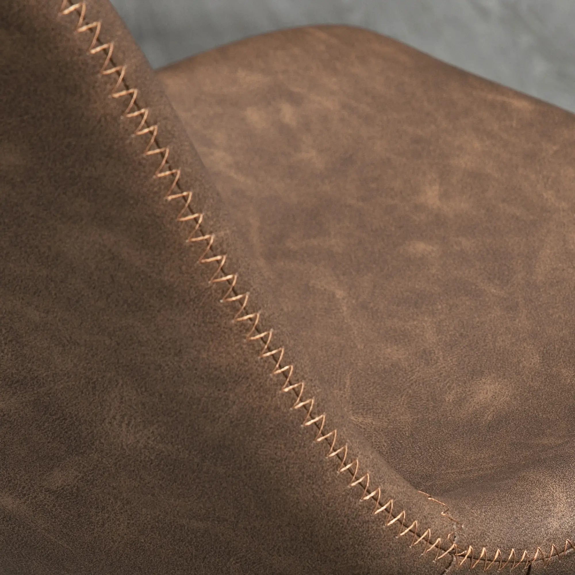 Adjustable Counter Height Bar Stools, Set of 2, 360° Swivel, Vintage Leather, Brown Bar Stools at Gallery Canada