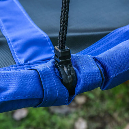 43.25" Saucer Swing, Adjustable Rope Seat, Indoor Outdoor, Blue Gym Sets & Swings at Gallery Canada