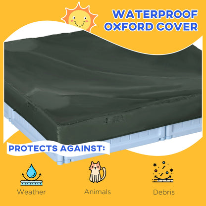 Kids Outdoor Sandbox with Canopy, Fabric Liner, Light Blue Sandboxes & Accessories at Gallery Canada