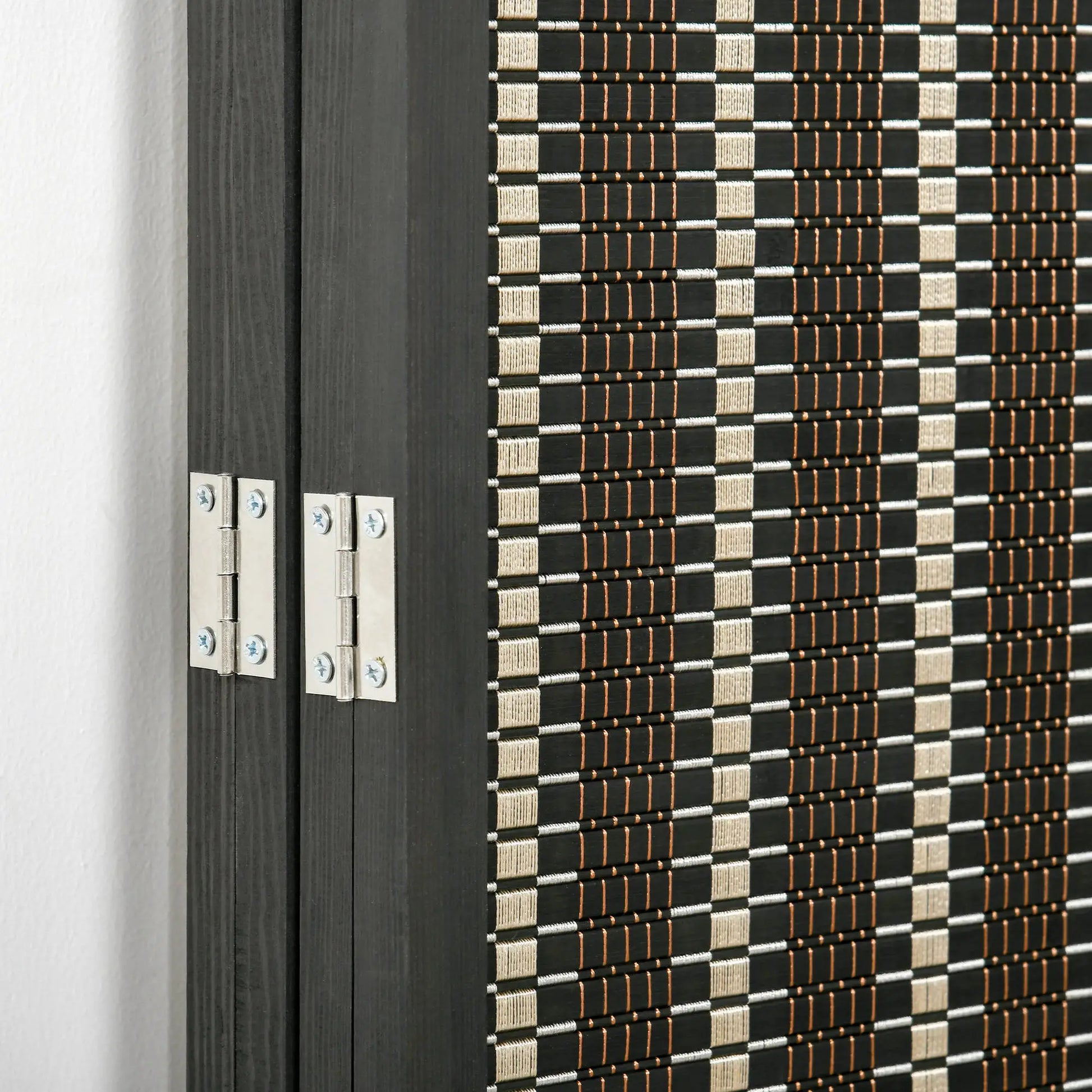 4 Panel Room Divider, 6 Ft Tall, Bamboo Hand-Woven, Brown Room Dividers at Gallery Canada