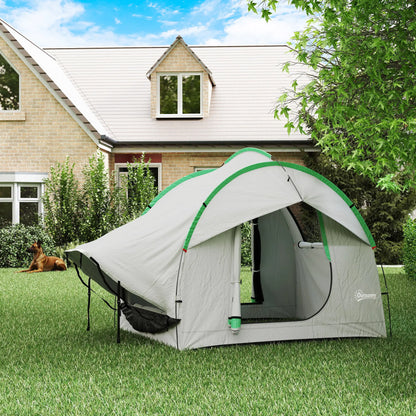 2000mm Waterproof SUV Tent, 3 Doors, Mesh Window, 5-6 Person, Grey Green Camping Tents at Gallery Canada