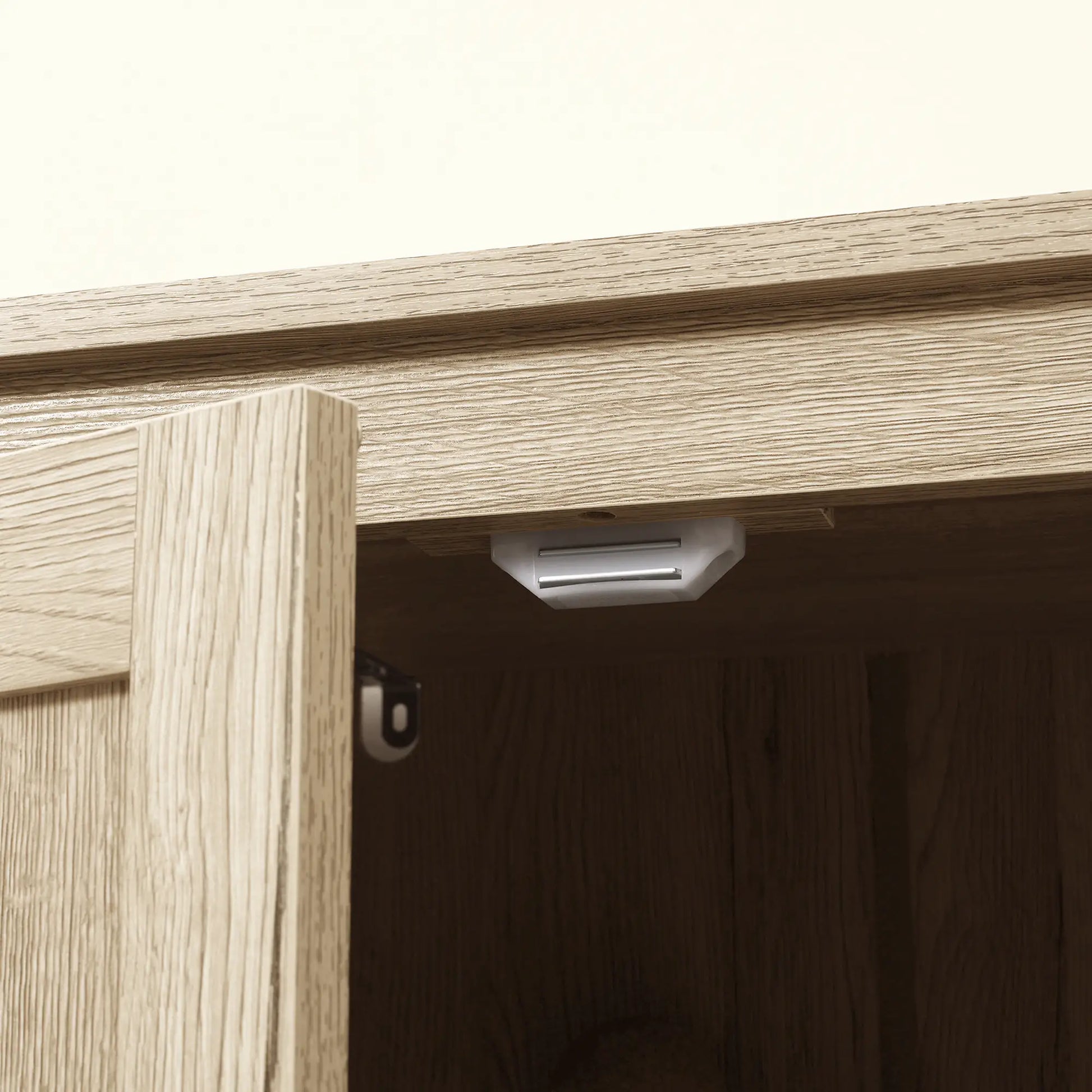 72" Freestanding Storage Cabinet, Kitchen Pantry with Doors, Shelves, Natural Kitchen Pantry Cabinets at Gallery Canada