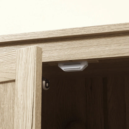 72" Freestanding Storage Cabinet, Kitchen Pantry with Doors, Shelves, Natural Kitchen Pantry Cabinets at Gallery Canada