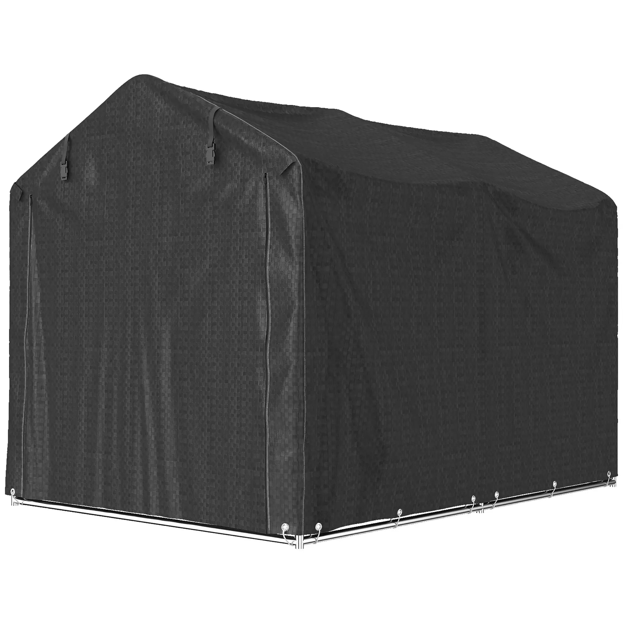 Outdoor Storage Shed, UV Resistant Bike Tent, Portable for Motorcycle, Black Portable Shed Black at Gallery Canada