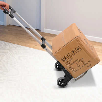 Folding Hand Truck, 2 Wheels, Heavy Duty, 3 Level Handle, 154lbs Capacity, Aluminum Folding Hand Trucks at Gallery Canada