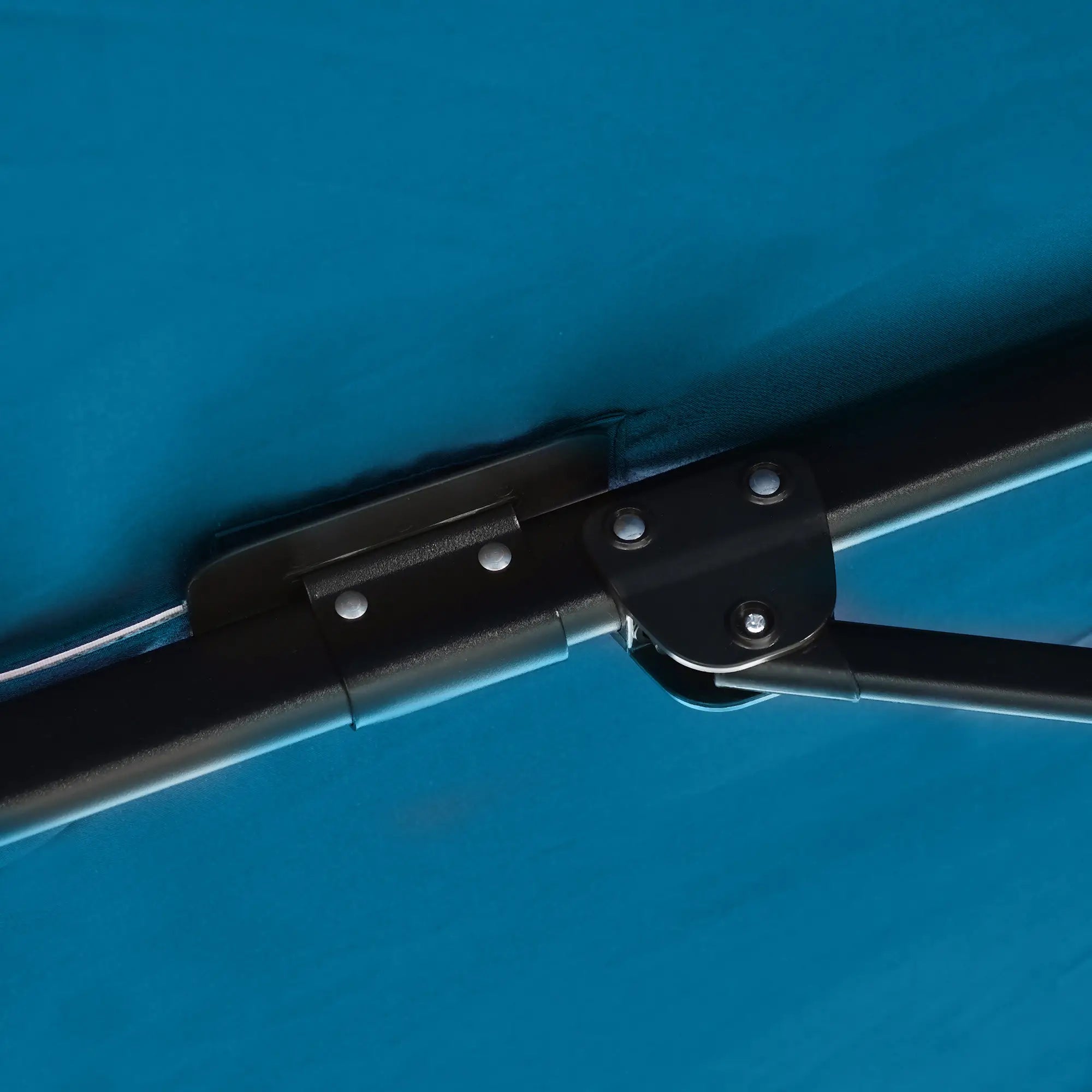 8' x 8' Square Patio Umbrella, 360° Rotation, Aluminum Cantilever, Turquoise Offset Cantilever Umbrellas at Gallery Canada