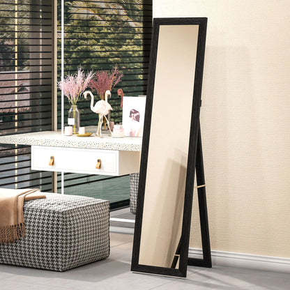 15" x 62" Full Length Mirror, Free Standing, Black Full Length Mirrors at Gallery Canada