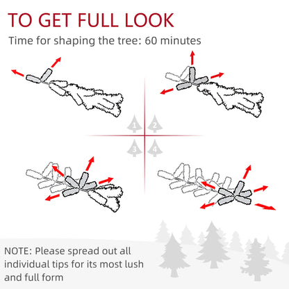 9ft Flocked Pencil Christmas Tree, 1277 Branch Tips, Metal Base Pencil Christmas Trees at Gallery Canada