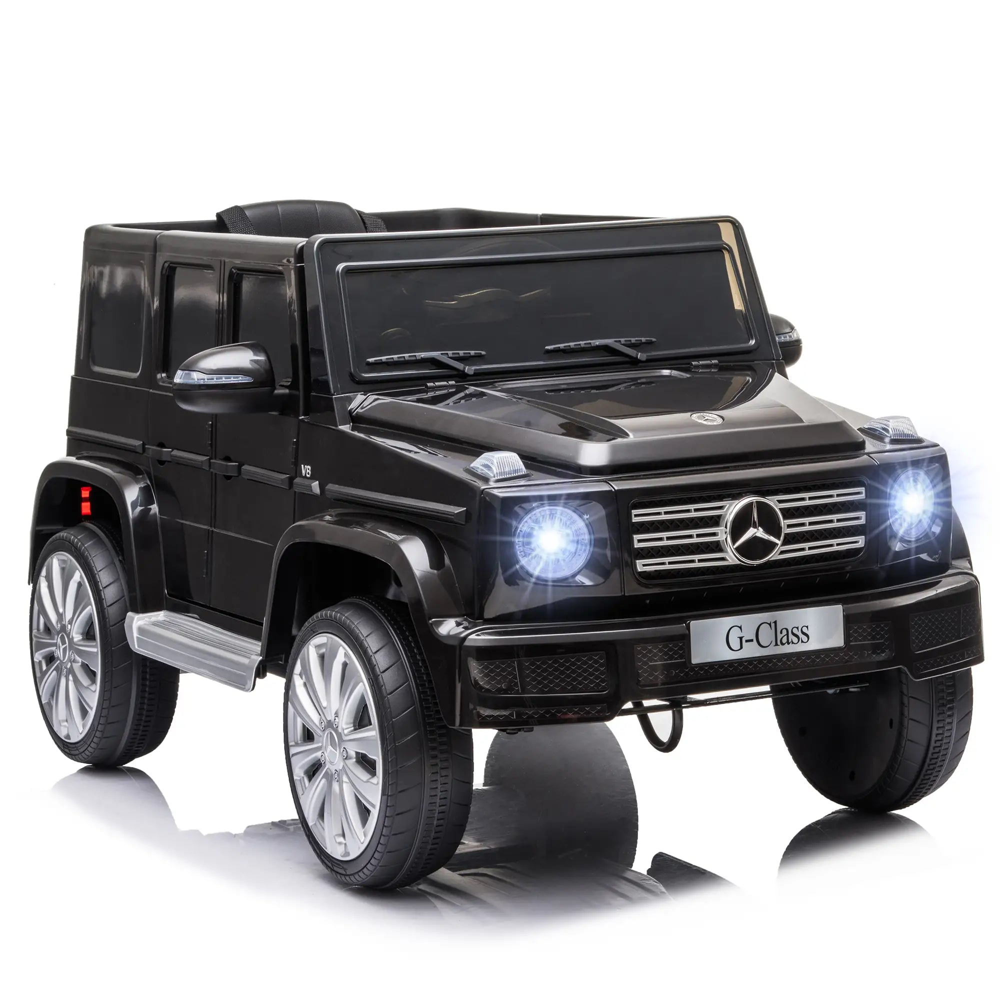 Licensed 12V Kids Ride On Car with Remote, Music, Lights, MP3, Black Electric Toy Cars at Gallery Canada