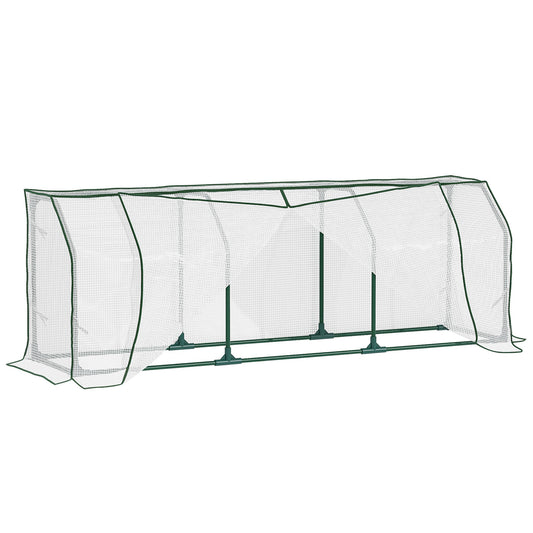 71" x 17" x 24" Mini Greenhouse Portable Hot House for Plants with Zipper Design for Outdoor, Indoor, Garden, White at Gallery Canada