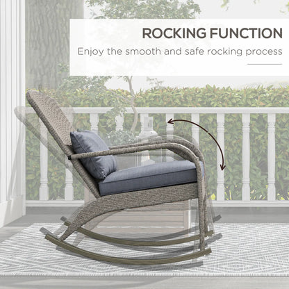Adirondack Chair, Outdoor Wicker Rocking Chair, Grey Patio Chairs at Gallery Canada