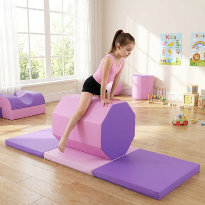 Octagon Tumbling Mat & Tri-Fold Gym Mat Set