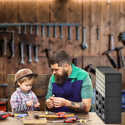 Plastic 39 Drawer Parts Organizer, Wall Mount Storage Cabinet, 2, Black Tool Organizers at Gallery Canada