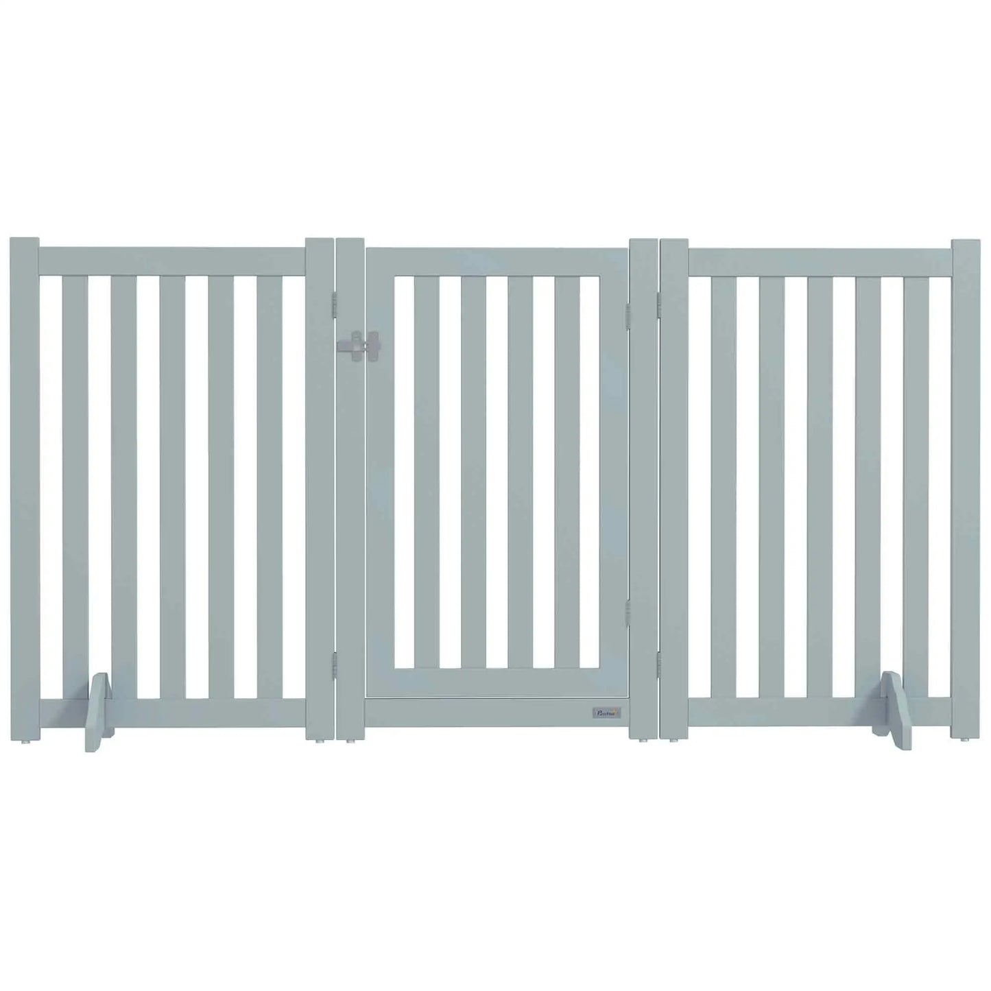 3-Panel Foldable Dog Gate, Medium Size, Grey Houses, Kennels & Pens Grey at Gallery Canada