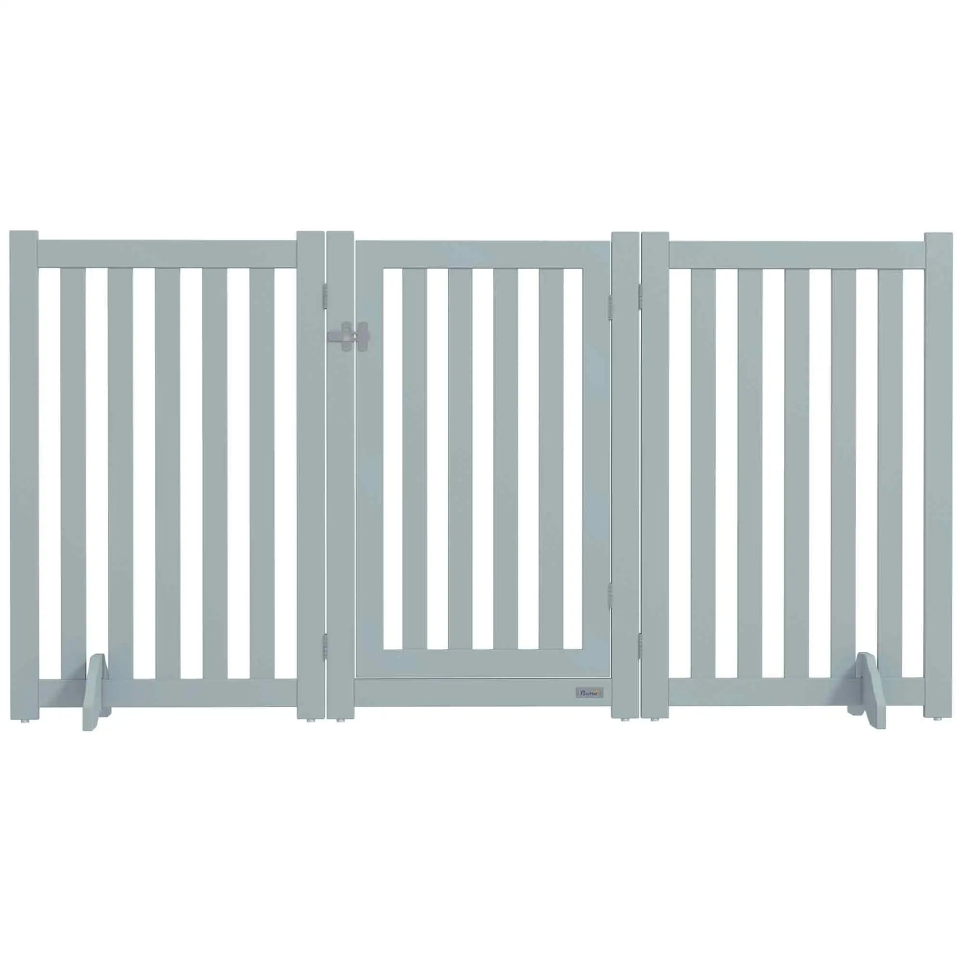 3-Panel Foldable Dog Gate, Medium Size, Grey Houses, Kennels & Pens Grey at Gallery Canada