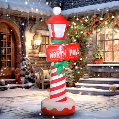 6FT Inflatable Lighthouse Christmas Decoration With LED Lights Christmas Inflatables at Gallery Canada