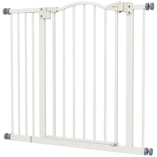Extra Tall Dog Gate With Door, Pressure Fit, Auto Close, 29