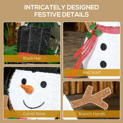 Lighted Snowman Yard Decoration, Indoor Outdoor, White Christmas Decorations at Gallery Canada