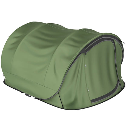4-5 Person Pop-Up Camping Tent, Waterproof, 2 Doors 2 Windows, Green Camping Tents Army Green at Gallery Canada