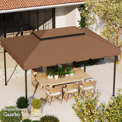 13' x 10' Gazebo Canopy, Double Vented Roof, Coffee Gazebo Canopy Replacement at Gallery Canada