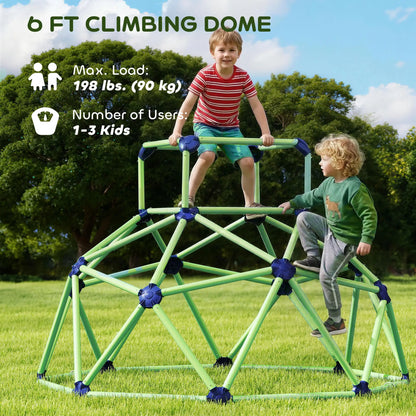 6FT Green Geometric Dome Climber, Indoor Outdoor Jungle Gym, Green Gym Sets & Swings at Gallery Canada
