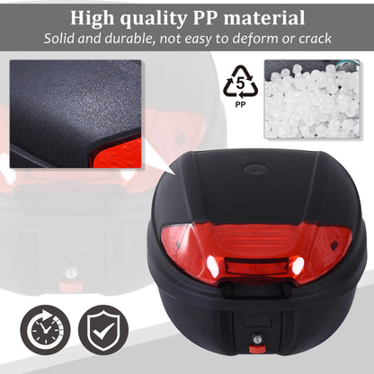 30L Motorcycle Tail Box, Top Case, Helmet Carrier, Lock Included Automotive at Gallery Canada
