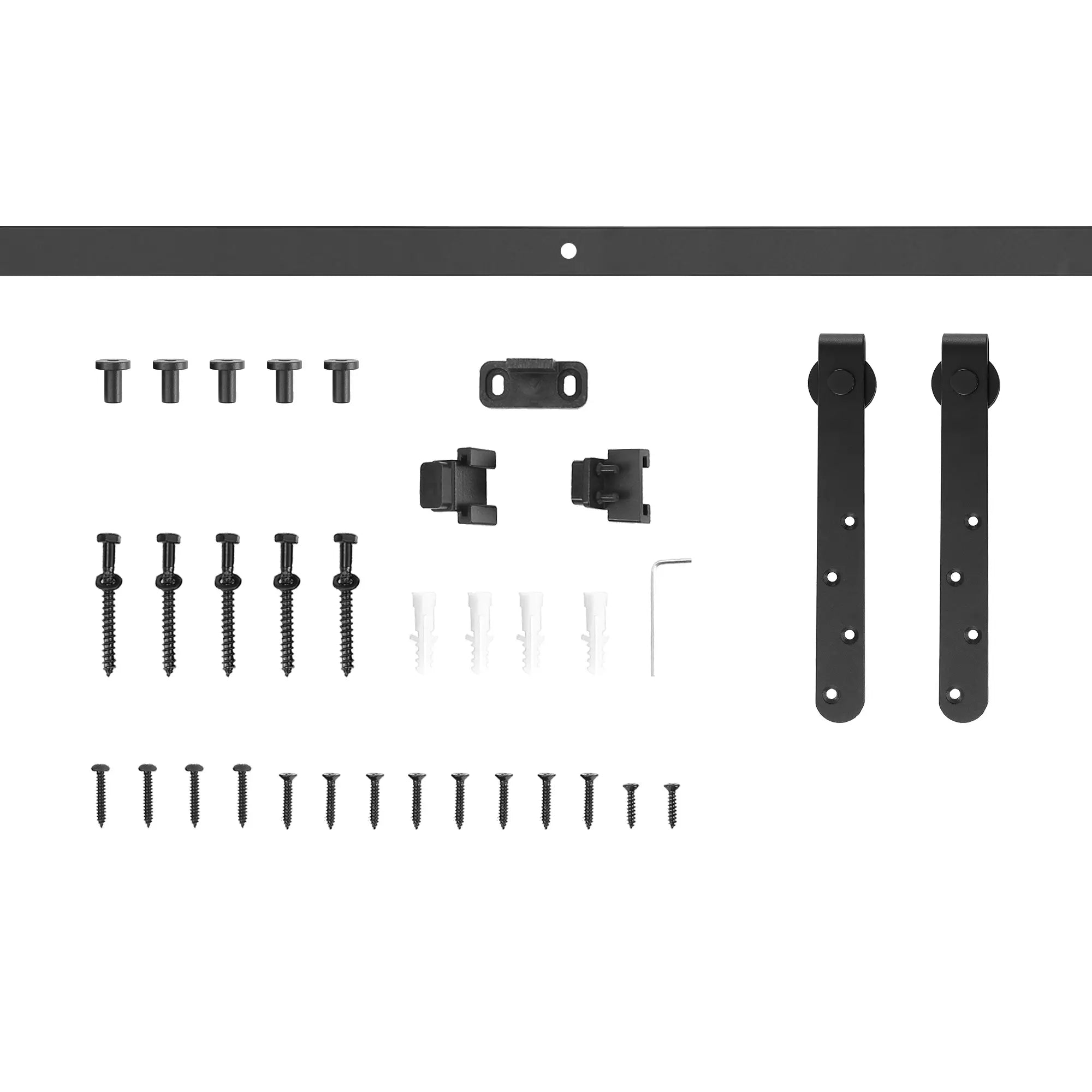6FT Antique Sliding Barn Door Hardware Kit, Single Door, Coffee Door Hardware at Gallery Canada