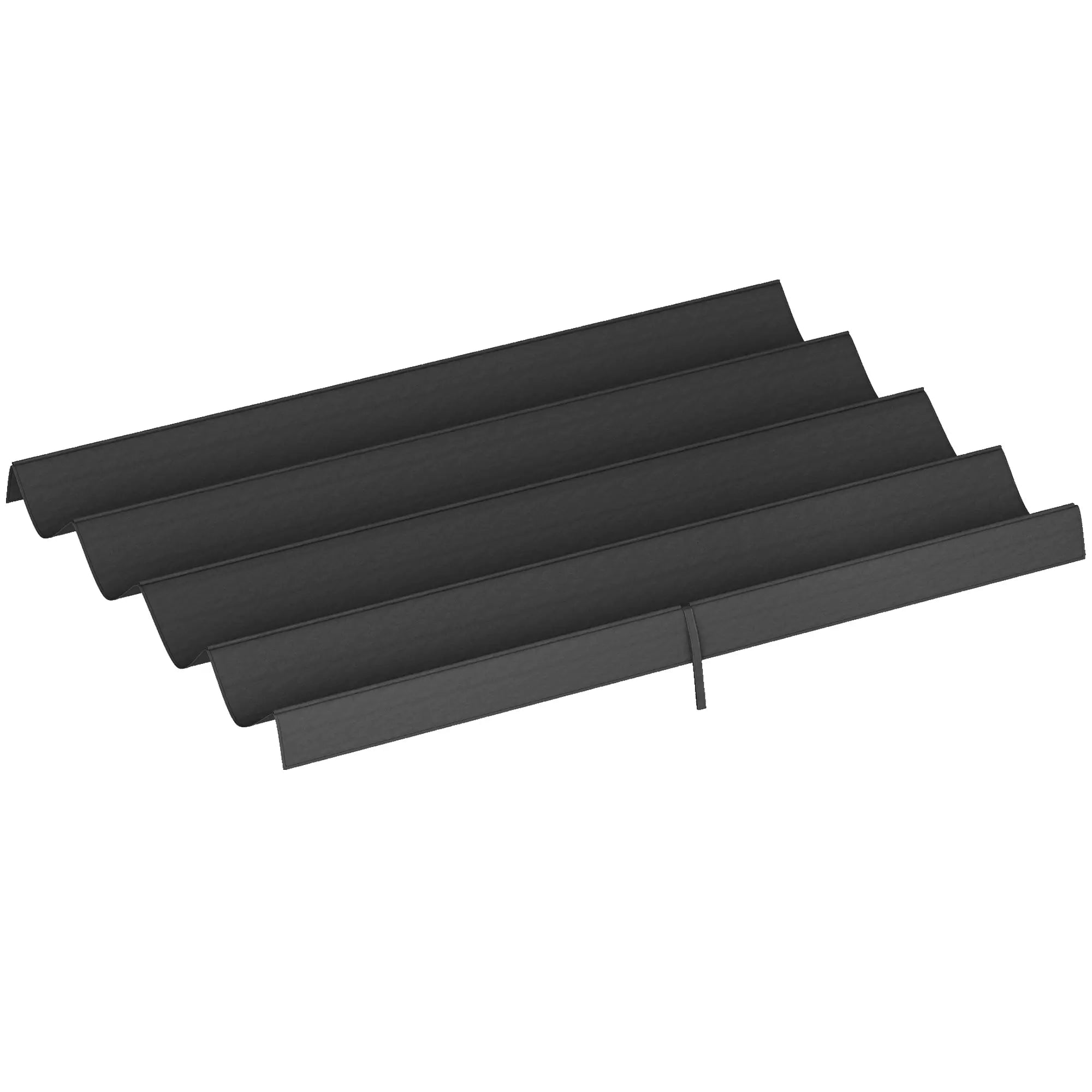 Retractable Pergola Canopy, 10' x 7' Sun Shade, UV30+, Dark Grey Gazebo Canopy Replacement Dark Grey at Gallery Canada