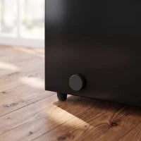 Mini congélateur, congélateur coffre de 3,5 pi³, thermostat à 7 réglages, panier en fil, noir
